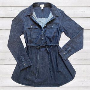 Isabel Maternity Denim Tunic Top Small